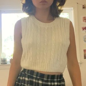 H&M, cropped sweater vest